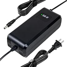 58.8V 4A Battery Charger with DC 5.52.1mm Interface for 52V 15Ah/20Ah /23Ah Lithium Battery, Power Adapter with HD Voltage Display & Smart Auto Shut-Off