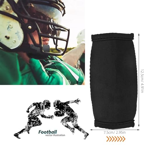 Hayaww 2 pcs Helmpolster Kinnpolster Helmpolster Skatehelm Helmschutz kinnschutz Sport Helm Zubehör Fahrradhelm Kinnpolster für Fußball Helmzubehör Kinnriemen Fußball Helm-Kinnstütze