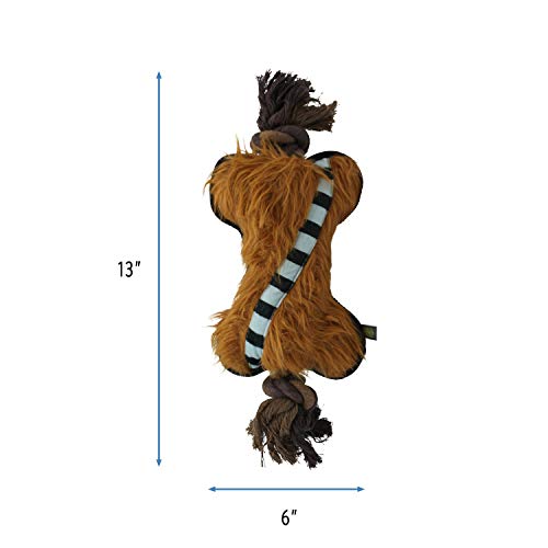 Star Wars for Pets Chewbacca Bone Rope Hundespielzeug Seilspielzeug für Hunde | Lustiges und niedliches Hundespielzeug und Zubehör für alle Hunde, offiziell lizenziert für Haustiere