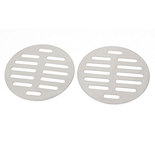 Tapa para desagüe redonda de acero inoxidable 4 pulg 2 unidades