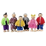 Jouets parfaits pour enfants : avec son thème familial heureux, cet ensemble de poupées en bois constitue un ensemble réfléchi et engageant, encourageant l'interaction sociale, les jeux de rôle et la narration, favorisant la créativité et le plaisir des enfants.