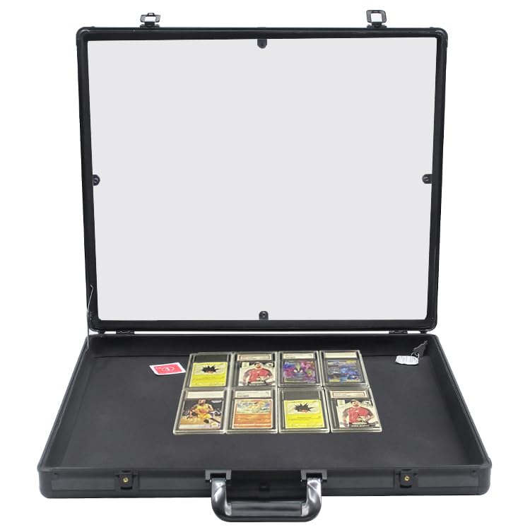 Aluminium Graded Card Display Case for Card Shows | Slab Display Briefcase (PSA/BGS/CGC) | 60×45×10cm | Lightweight ~2kg