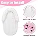 Pro Goleem Breathable 3-in-1 Baby Car Seat Head Support, Soft Infant Car Seat Insert, Carseat Cushion for Newborn, Perfect for Car Seat, Strollers, Swings, Carrier, Bouncer, Pink and White