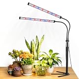 Sonamindary Pflanzenlampe LED mit Stativ, 15W Vollspektrum Wachstumslampe