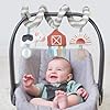 Itzy Ritzy Spiral Car Seat & Stroller Activity Toy - Stroller & Car Seat Toys for Ages 0 Months and Up - Hanging Toys Include Dangling Ring, Mirror and Textured Ribbons (Farm) #1