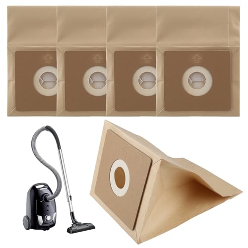 5PCS Universal Vacuum Cleaner Bags, 3D Efficiency Paper Dust Bags with Advanced Double Filtration, Dust Collection Bag for Bush Argos Model VCB35B15C1J7W-70 VYTRONIX RBC02 BC-402 BC-501Argos Value etc