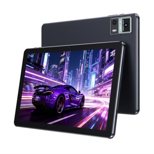 Image of Android 16 Tablet 10 inch 2in1 with Keyboard Case Mouse Stylus, 20GB RAM+128GB ROM, 2MP+8MP Dual Camera, 6000mAh Battery,2.4G /5G WiFi,1280X800 IPS Screen Black
