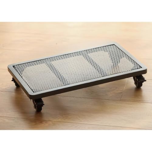 BEIBEINOYA �g���s�v �A�ؔ��z���_�[ �L���X�^�[�t�� 360° ��]�� �l�p�` �������O���p �ω׏d���S �� 25~50cm (40*25*8CM,�O���[)