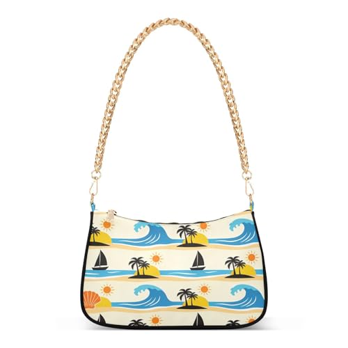 Sac à bandoulière femme Palm Tree fini le désordre avec ses poches