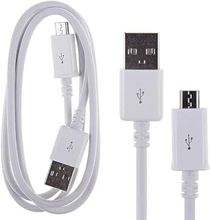 Micro USB Charging Cable Fast Charging Data Transfer Cable 2.4A USB A to Micro 1M White for Smartphone