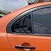 HIGH FLYING for Mitsubishi Lancer 2008-2017 Car Exterior Accessories Back Window Scoop Louver Cover ABS 2pcs (Glossy Black)