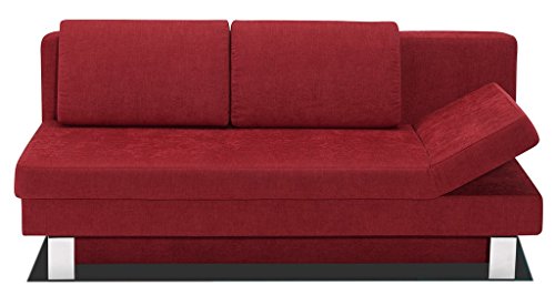 Verholt Schlafsofa TILL B | In Rot | 202 x 92 x 110 cm - 4056001006134 Verholt Schlafsofa TILL B | In Rot | 202 x 92 x 110 cm