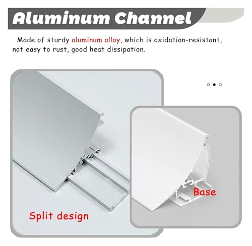 Profile alu pour ruban LED évitant les points lumineux - 3