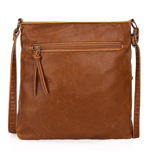 Image of Montana West Crossbody Bag for Women Multi Pocket Shoulder Medium Travel Purses Ultra Soft Washed Leather