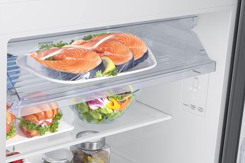 Image of Samsung 396 L, 2 Star, Convertible 5-in-1, Digital Inverter, Frost Free Double Door, WiFi Enabled Bespoke AI Refrigerator (RT41DG6A2BS8HL, Elegant Inox)