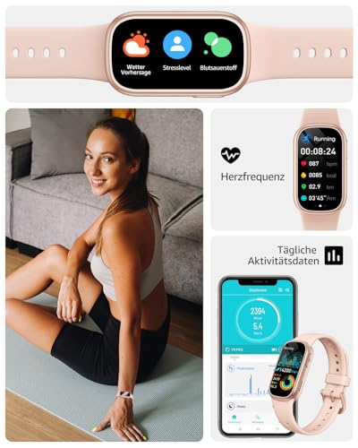 Jawbone Asmoda Fitness Tracker mit Telefonfunktion und 1,47 Zoll HD-Display