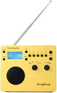 Tivoli Audio SongBook AM / FM Alarm Clock Travel Radio, Yellow (Discontinued by Manufacturer)