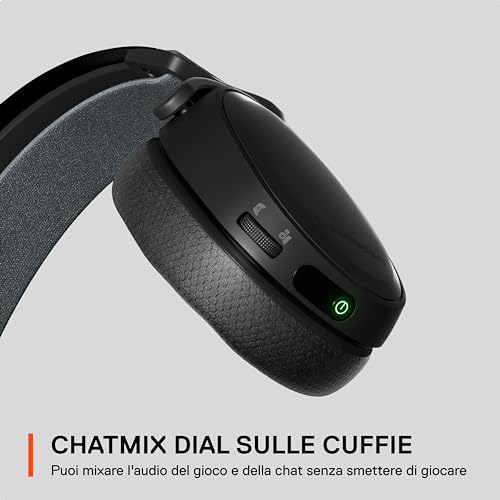 Arctis 7+ - Cuffie da gaming wireless , 2.4 GHz senza perdite, 30 ore di durata della batteria, Per PC, PS5, PS4, Mac, Android e Switch, Nere - Cuffia gaming - Immagine 9