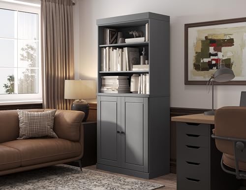 Palace Imports Solid Wood Bookcase - 6-Tier Bookshelf, 71.5” H