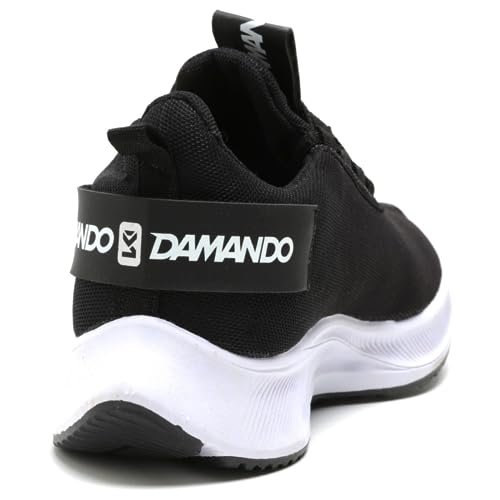 Tênis Masculino para Corrida, Caminhada e Academia, Preto/Branco (Preto/Branco, BR, Adulto, Numérico