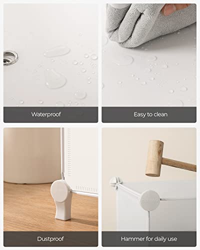 Dinmo Shoe Rack, 6 Tier Shoe Storage Cabinet, 24 Pair Plastic Shoe Organizer For Closet Hallway Bedroom Entryway, White #TOP4