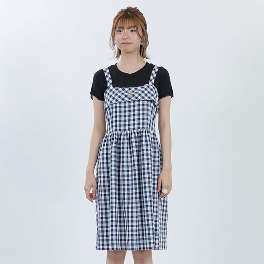 Amazon.co.jp: [マリークヮント] ギンガムチェックキャミ ワンピース