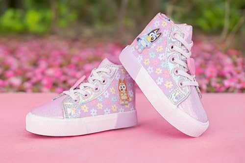 Ground Up Bluey Sneakers for Kids - Unisex High-top Bluey and Bingo Shoes with a Side Zipper so They Slip on!3