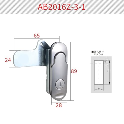 Serrure d'armoire AB2016Z contre les vibrations des coffrets - 3