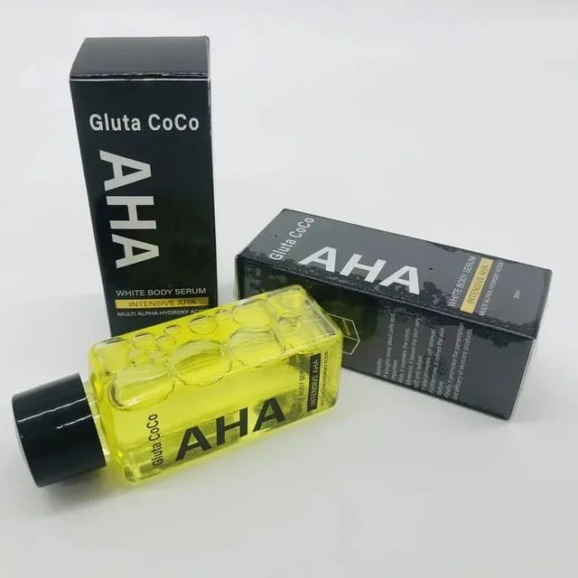 DIADIA WHITE Cosmetics AHA Gluta Coco Whitening Booster Serum, Brightening, Hydrating, Anti-Aging Face Serum with Coconut Extract, Glutathione, and AHA for Blemish Correction and Even Skin Tone