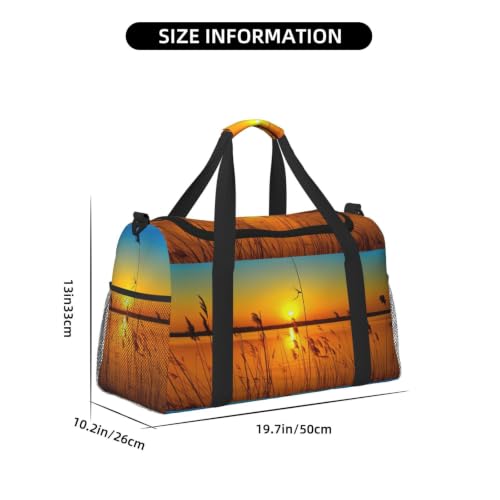 Bolsa de viaje grande e impermeable Reeds By The River para natación y piscina 4