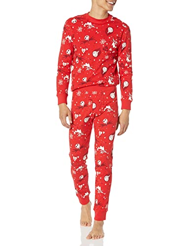 Amazon Essentials Disney | Marvel | Star Wars Men's Snug-Fit Cotton Pajama Sleep Sets, Nightmare...