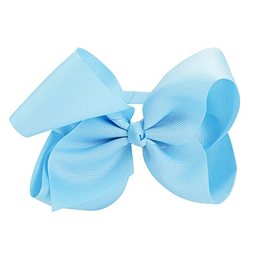 Meedee Baby Blue Headband For Girls Teens Big Bow Fashion Grosgrain Ribbon Headbands Hair Accessories Bows For Girls Toddler Teens Kids Holiday Dress Decoration Makeup Cosplay Party Headwear Handmade #TOP1