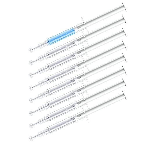 Teeth Whitening Gel Refill for Sensitive Teeth , 8 Packs , Reduced Sensitive 35% Carbamide Peroxide Whitening Gel for Trays , Professional Teeth Bleaching Gel for Fast Result