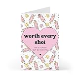 Prezzeluna IVF Support Card, 5x7 Folded Infertility Encouragement Card with Envelope, IVF Journey Gift