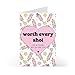 Prezzeluna IVF Support Card, 5x7 Folded Infertility Encouragement Card with Envelope, IVF Journey Gift