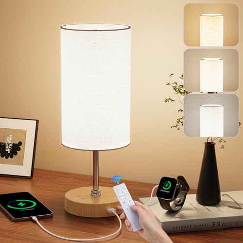 NIORSUN 10000 Lux Light Therapy Lamp, Remote, 3 Col Temps, USB C & A