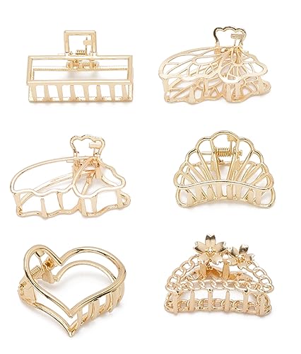 YouBella Jewellery for Women Stylish Combo of 6 Gold Plated Hair Accessories Hair Clutchers for Women and Girls (Gold) (YBHAIR_41707) (B0CF654ZS6) Amazon Price History, Amazon Price Tracker
