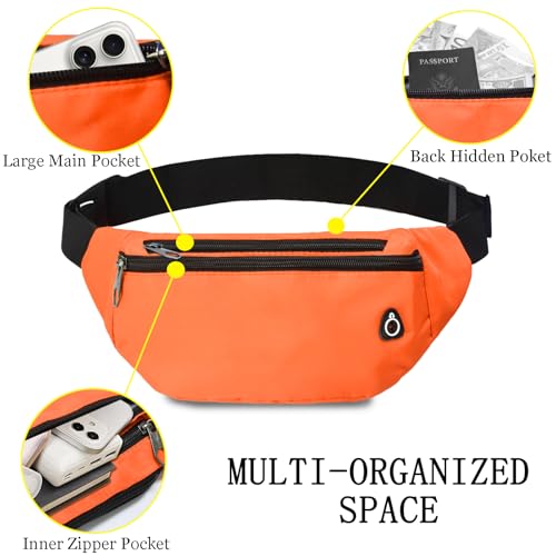 Image of Fanny Pack for Women Men,Crossbody Fanny Pack Water Resistant Sports Waist Bag Pack, Belt Bag for Travel Hiking Running