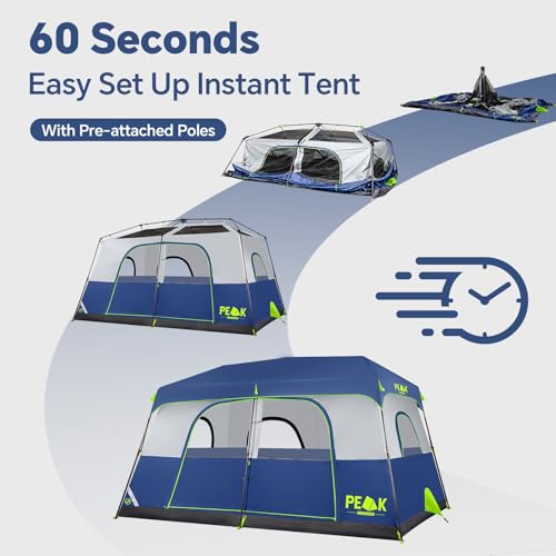 PEAK OUTDOORS 8 Person Pop Up Tent
