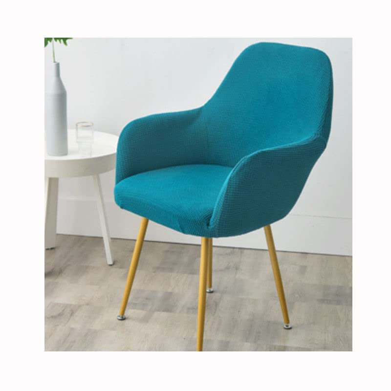 Lot de 6 housses de chaise de salle à manger extensibles dossier à ailettes design incurvé