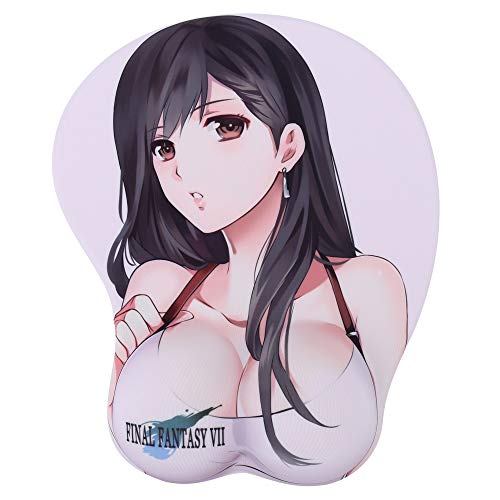 BOO ACE Final Fantasy VII 7 Tifa E Anime Mouse Pads Boob Oppai Gaming 3D Mousepads 2Way Skin (Tifa E)