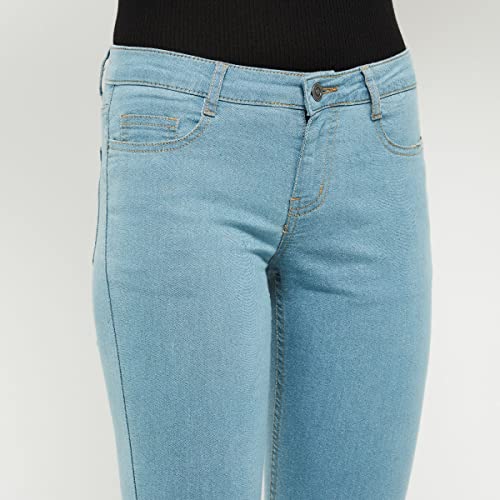 Image of Max Women High Rise Stonewashed Regular Fit Denim Capris