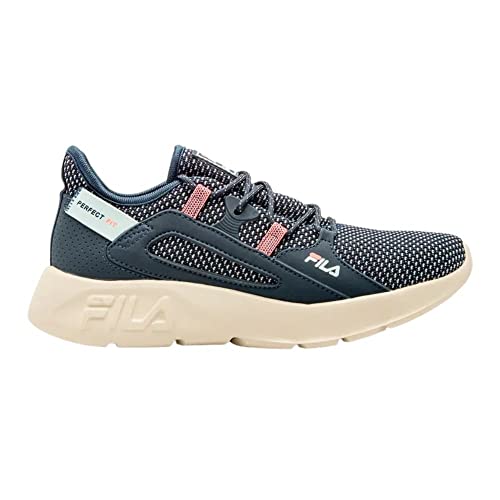 Tênis Fila Perfect Fit, Feminino, Marinho/Claro/Salmao, 37