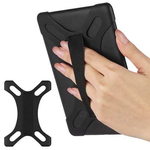 HoYiXi Universal Handgurt für 6-7 Zoll Kindle eReader, Kompatibler Kobo/Pocketbook/Tolino/Sony/Paperwhite/Nook eReader, für 6\, 6,8\, 7 \eReader mit hoher Elastizität Handgurt, schwarz