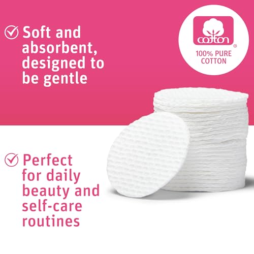 Tampons exfoliants hypoallergéniques coton Simply Soft disques démaquillants double texture x480