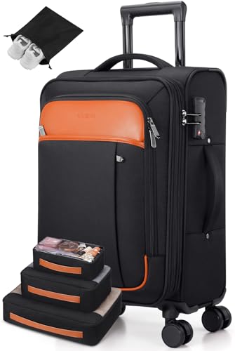 UKEIN Softside Expandable Carry On Luggage 22x14x9 Airline Approv...