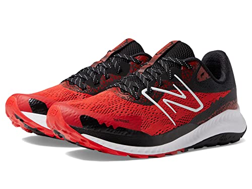 New Balance New Balance Men's DynaSoft Nitrel V5 Trail Running Shoe, True Red/Black/White, 9 X-Wide US