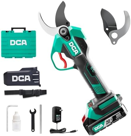 DCA Sécateur Électrique Sans fil 20V, max 35mm Secateur Electriqu...