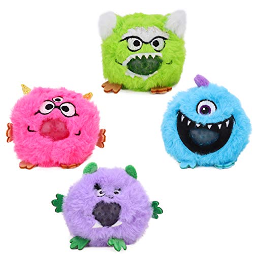 Toyland® Exprimidor de gelatina Furry Monster de 8 cm – Juguetes para niños – 1 pieza elegida al azar