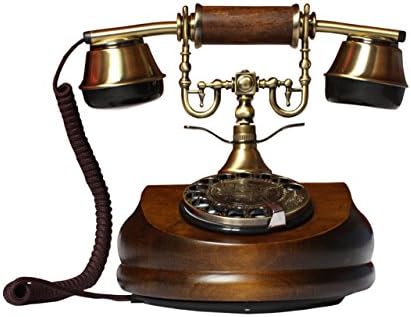 Opis 1921 Cable Model A - Landline Telephone/Retro Phone/Rotary Phone/Vintage Phone/Retro Telephone/Analogue Phone/Home Telephone/Old Fashioned Phone with Wood Body and Metal Bell